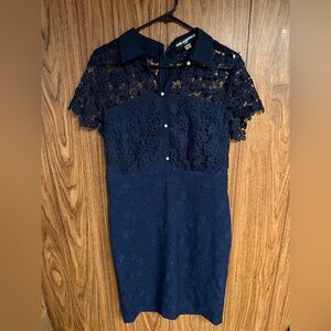 Karl Lagerfeld navy dress